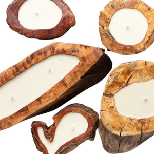 WOODEN LOG CANDLE - AROMAS THAT REACH THE SOUL