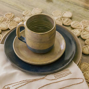 SET DE TAZAS DE CERÁMICA ARTESANAL TOSCANA