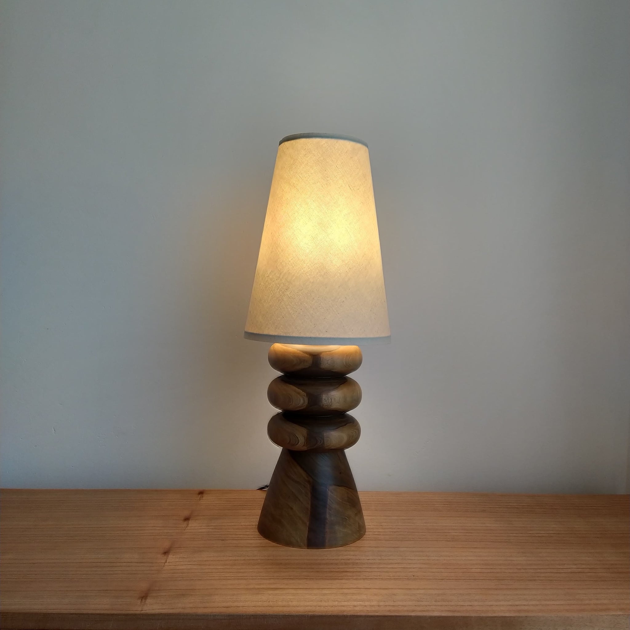 LÁMPARAS VELADORES DE MADERA NACIONAL ARTESANAL