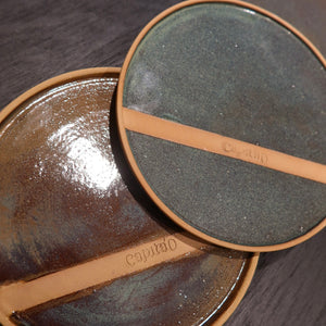 PLATO CIRCULAR PERSONALIZADO DE CERÁMICA ARTESANAL
