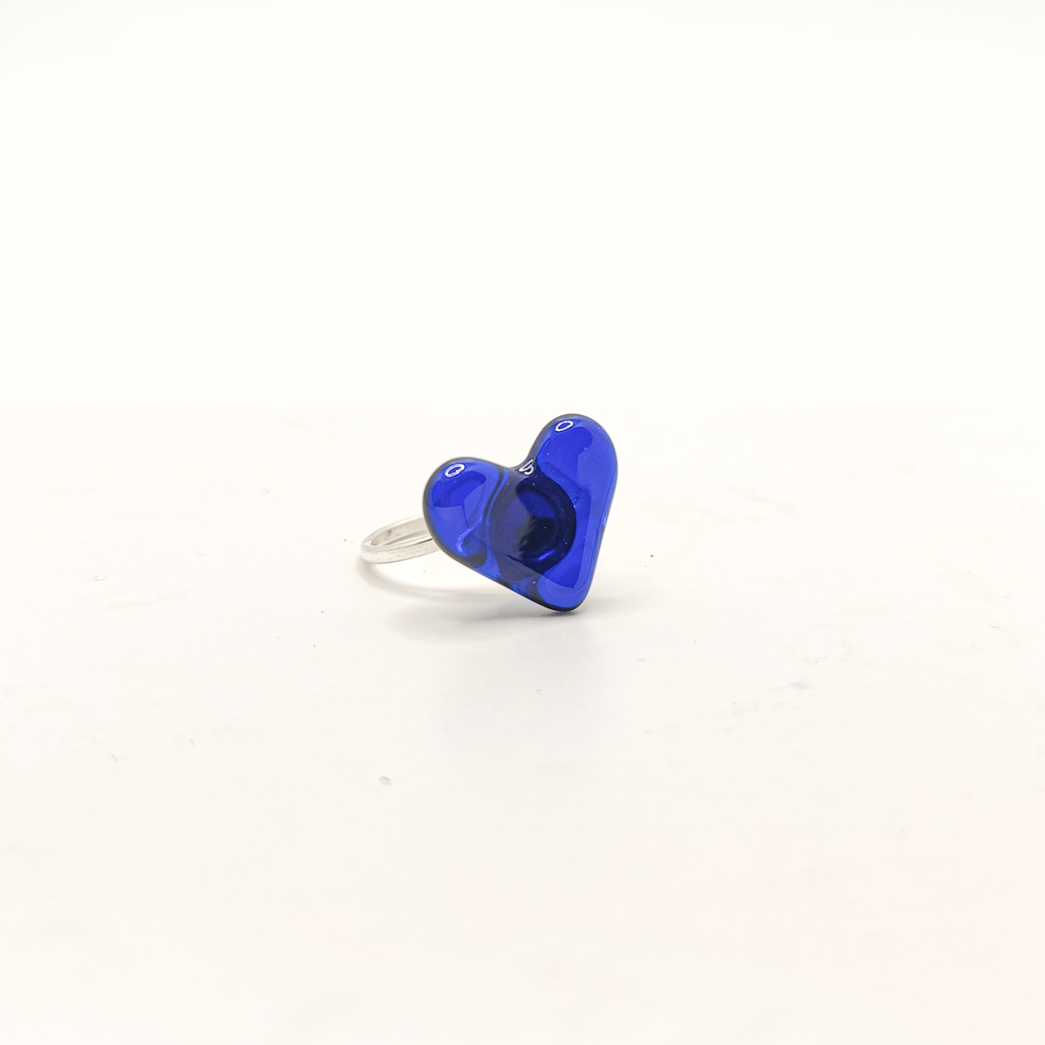 Anillo Corazón Color Azul Corralejo Colección Corazon