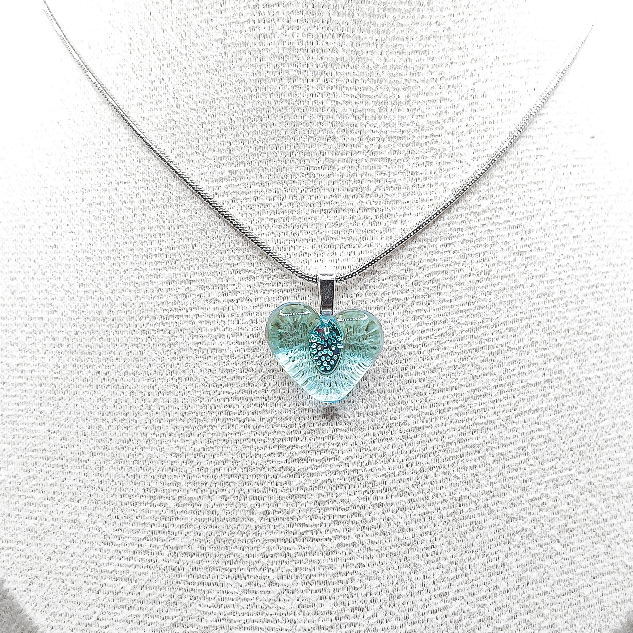 Collar Corazón Color Azul Corralejo Colección Corazon