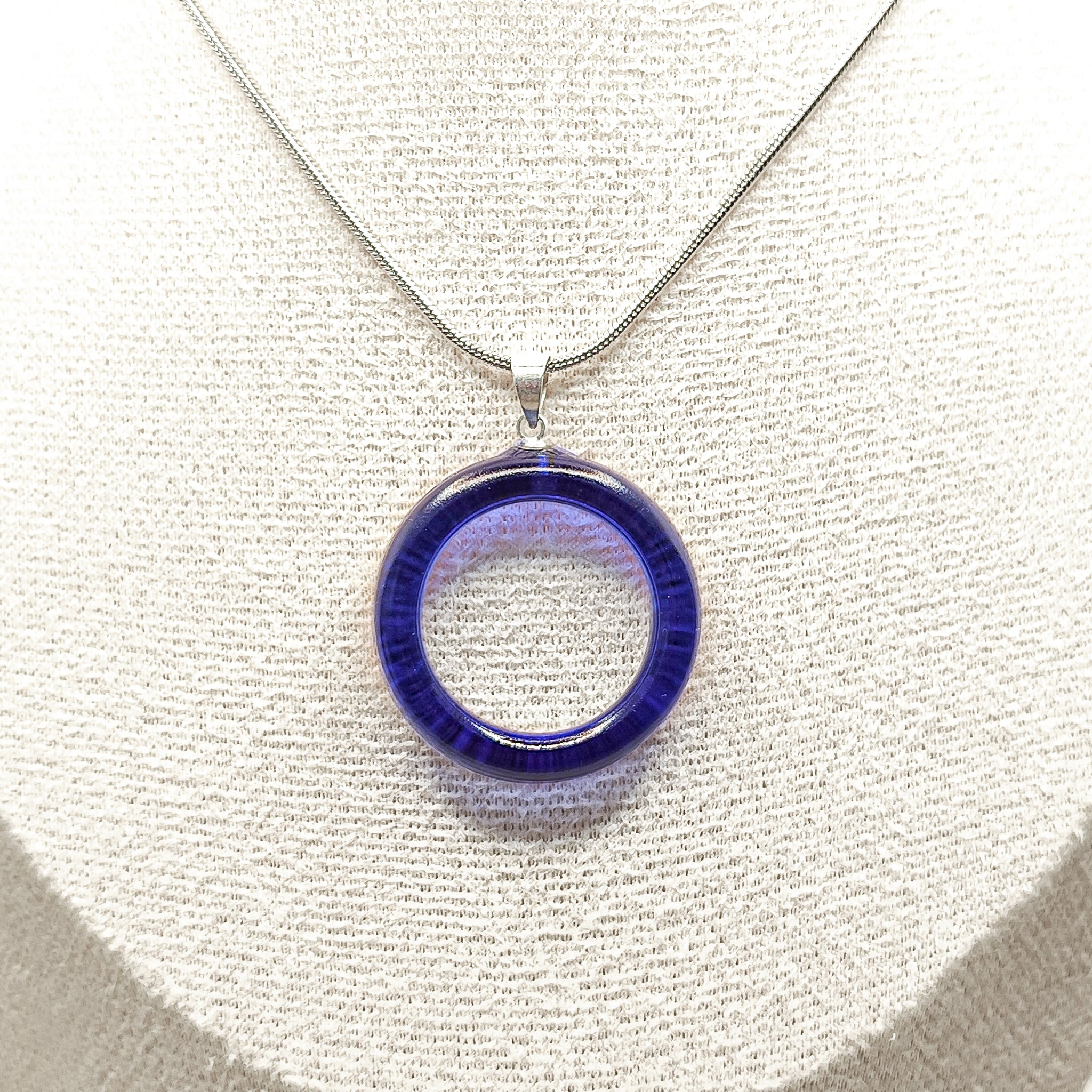 Collar Circular Color Azul Corralejo Colección Eternal