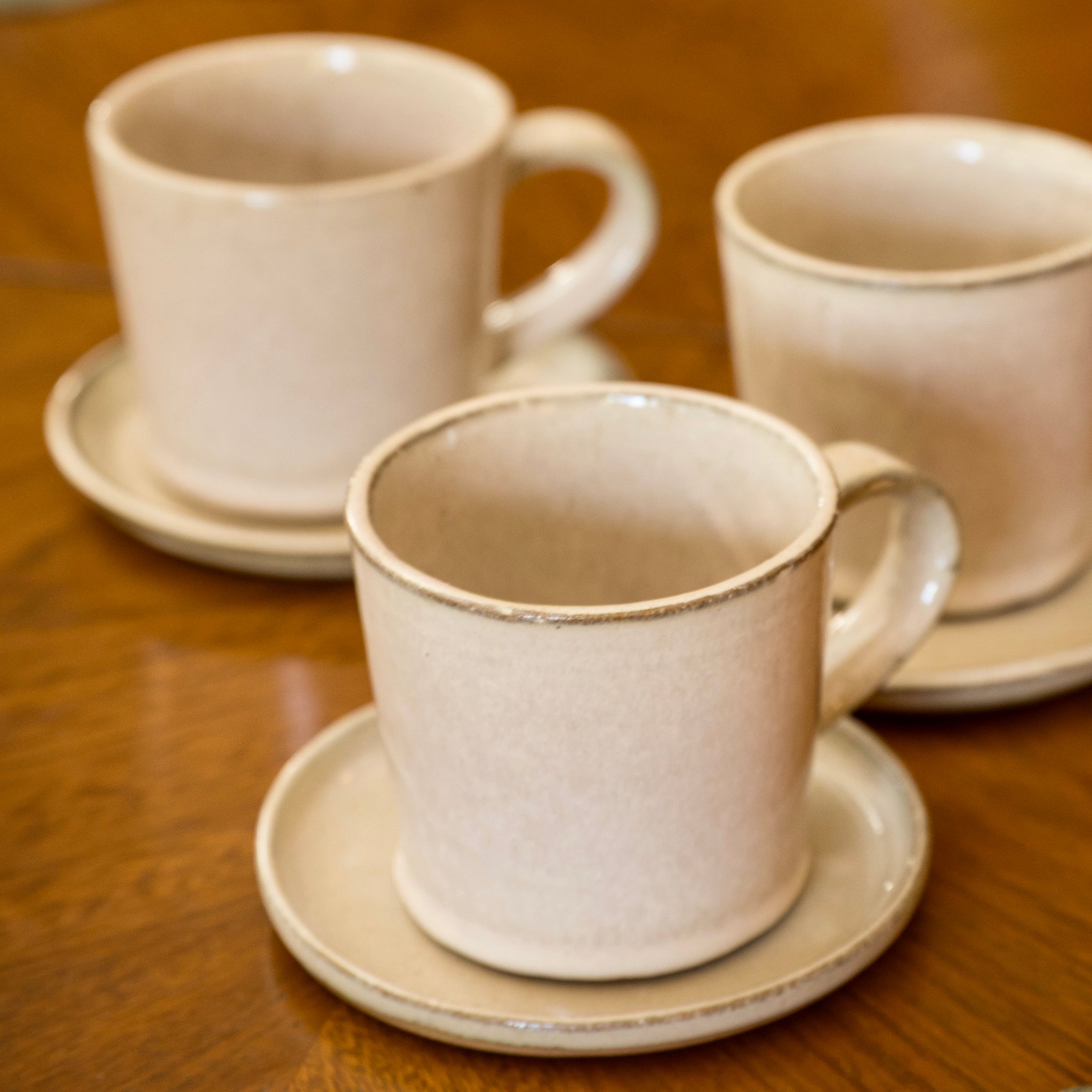 SET DE TAZAS ESPRESSO DE CERÁMICA ARTESANAL - CREMA