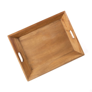 SIMPLE RECTANGULAR WOODEN TRAY