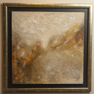 OBRA LA MANO DE DIOS TEXTURADA - 1 x 1 m.