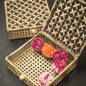 WOVEN DECORATIVE BASKET