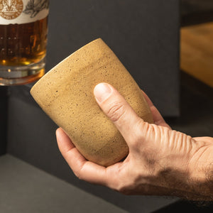 VASO TIPO CUENCO ORGÁNICO DE CERÁMICA ESMALTADA ARCILLA PREMIUM