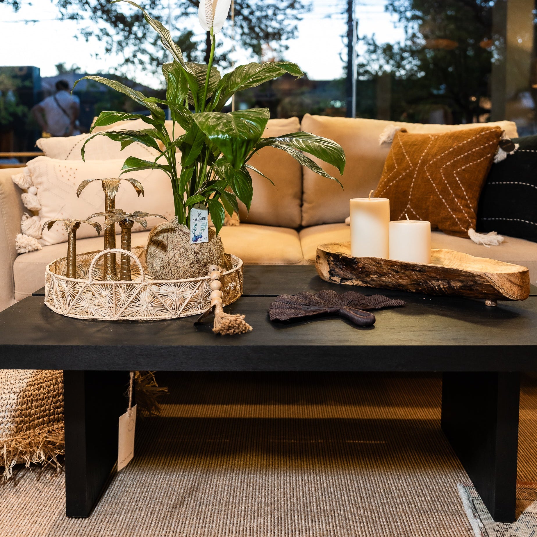 JOHN GRAY NATURAL &amp; WHITE BENCH 