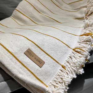 MUSTARD COTTON BLANKET